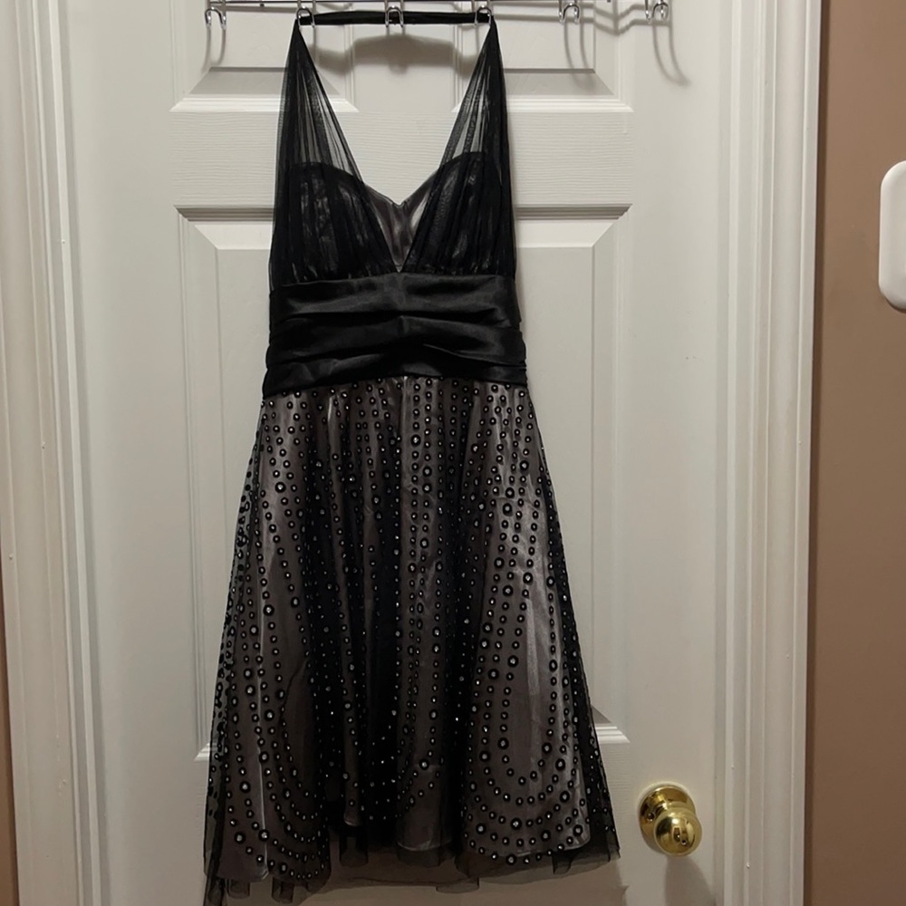 A dress with the strap to go over your head